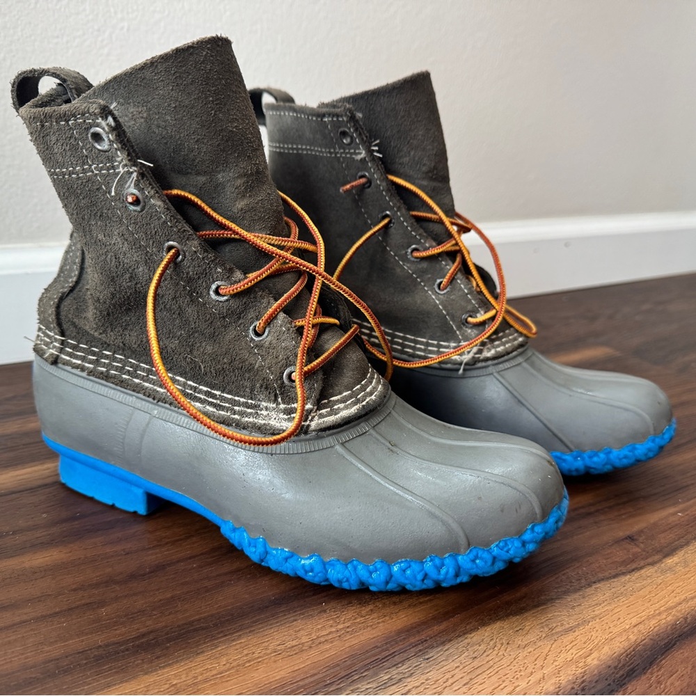 LL Bean Boots - RARE Gray/Blue color